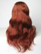 Custom Color Reddish Brown Virgin Hair Lace Wig Length from 16" to 26" Available