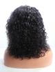 12" Natural Black Curly Bob 6" Parting Lace Front Wig
