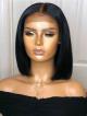 Sleek Straight Bob with Pre-plucked Hairline and 6" Deep Parting 13" * 6" Lace Front Cap Human Hair Wig