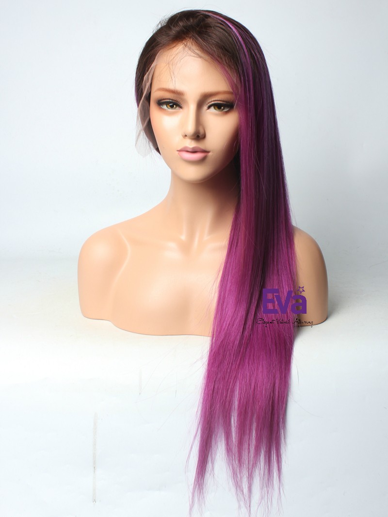 Plum lace front wig large selection.