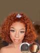 NEW IN 14 INCH #130 COLOR T CAP CONSTRUCTION CURLY WIG