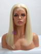 Custom Blonde Blunt Hair Ends 4" Deep Parting Lace Front Wig 13"*4" Lace Frontal Virgin Human Hair Wig