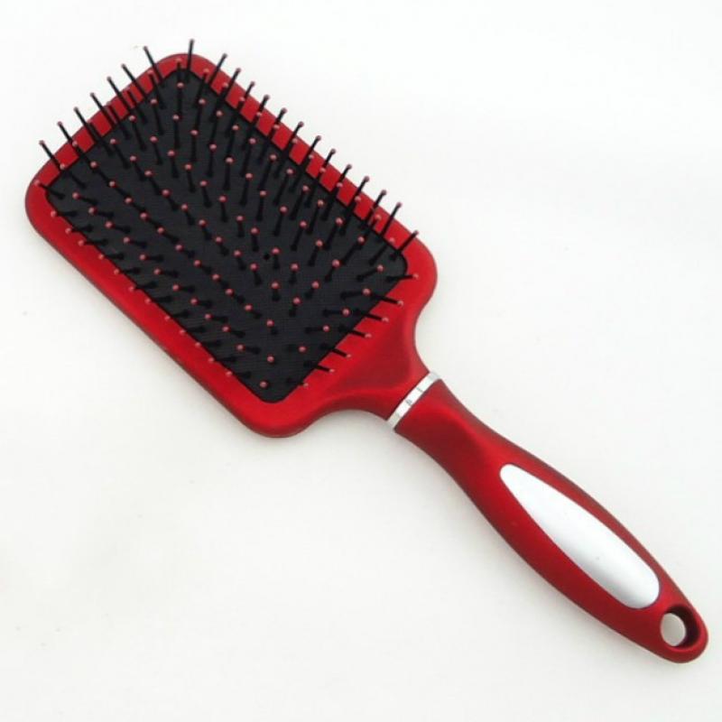 Red Paddle Hair Brush