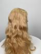 18 inch wave blonde with silk top full lace wig