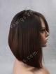 Ombre Inverted Cut Lob with Side Bangs Full Lace Human Hair Wig