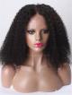 16" Natural Curly Big Hair Virgin Hair Full Lace Human Wig