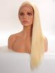 CES209 20" #613 Platinum Blonde 100% Virgin Human Hair Full Lace Wig