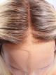 14" #3 T #613 Blonde Bob Cut 4" Deep Parting  Lace Front Wig