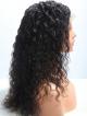 16" Natural Black Curly Hair With Glueless Full Lace Cap Wig