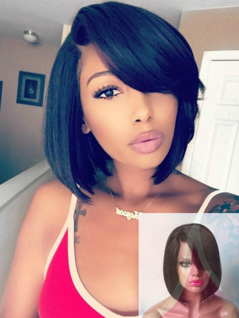 bob cut wigs with bangs