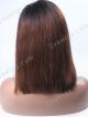 Shoulder Length Lob with Ombre Color Custom Human Hair Full Lace Wig