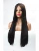 Yaki Long Straight Sleek 100% High Quality Human Hair Full Lace Wig