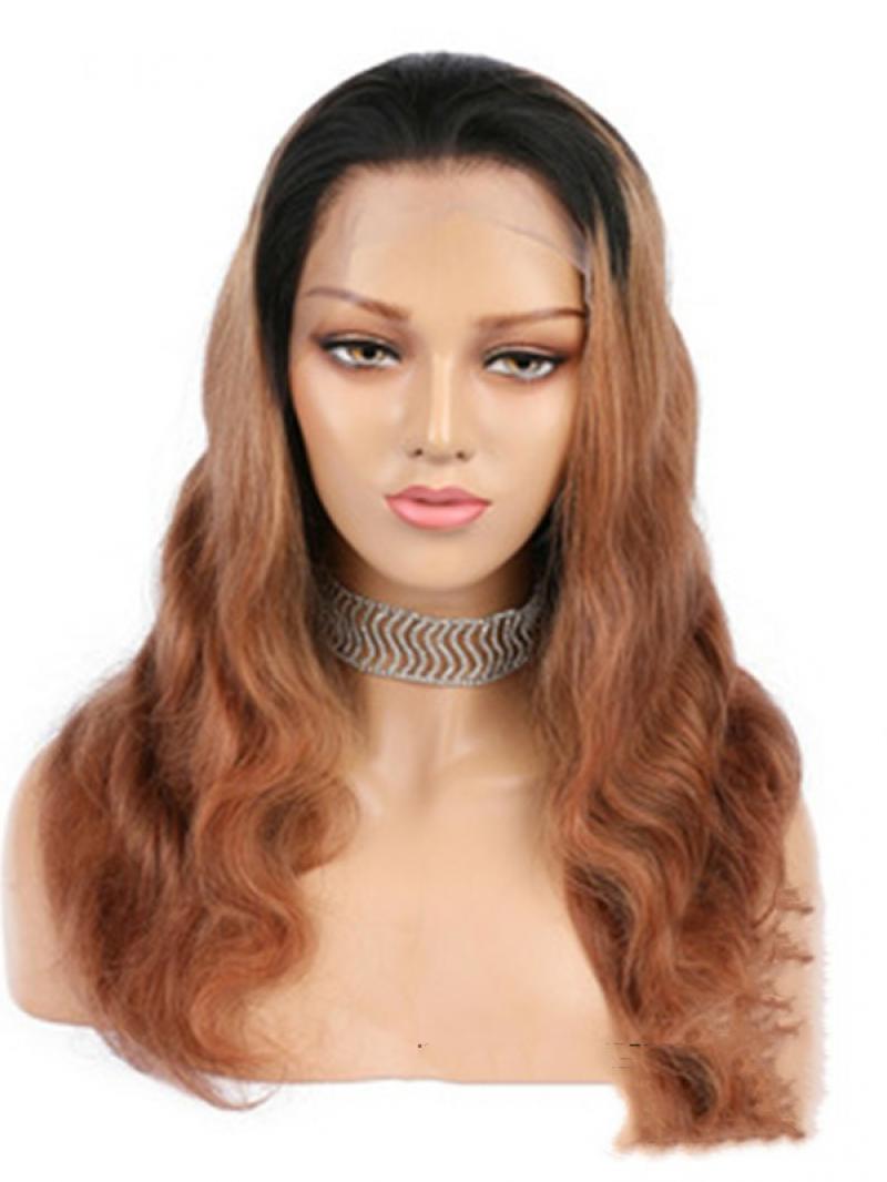 NEW IN 8'-16' CUSTOM COLOR WITH HIGHLIGHT 13*4 CAP CONSTRUCTION WIG