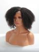 Type 4 Natural Short Curly Hair Full Lace Human Hair Wig