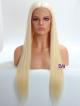 Special Offer - Custom 13*6 Lace Front 6" * 6" Free Parting Area Blonde Human Hair Wig 18" - 26" Long Available