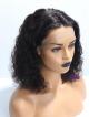 12" JET BLACK 150% DENSITY CURLY FULL LACE WIG