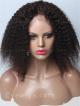 12" #2 NATURAL AFRO CURLY HUMAN HAIR FULL LACE WIG
