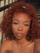 NEW IN 14 INCH #130 COLOR T CAP CONSTRUCTION CURLY WIG