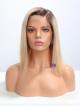 Ready to Ship Blonde Bob Cut Pre-plucked Hairline 4" Parting Lace Front Wig