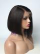 10"-16" Custom Length and Density Asymmetrical Cut Straight Bob Pre-plucked Natural Hairline Full Lace Cap High Quality Human Hair