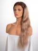 22" 150% Custom Color Body Wave Human Hair 4" Lace Front Wig With Petite Size