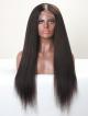 20" OFF BLACK 130% YAKI STRAIGHT U-PART FULL LACE WIG WITH LARGE SIZE