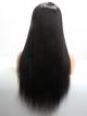 20" Silky Straight Lace Front Wig With See-through Bangs