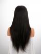 18" 150% Natural Black Silky Straight Human Hair 4" Lace Front Wig 