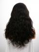 18" 180% Natural Black Wavy Silk Top Human Hair Full Lace Wig With Petite Size