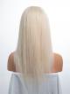 CUSTOMIZED CAPSIZE 16" PALE BLONDE SILKY STRAIGHT FULL LACE WIG WITH 4.5*4.5 SILK TOP