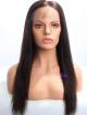 18" Natural Black Straight Indian Remy Hair 360 Lace Wig