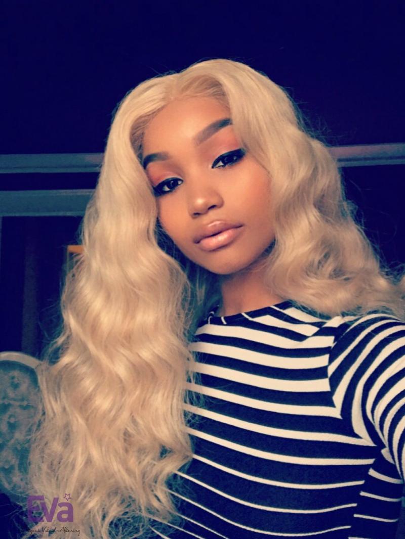 Platinum Blonde Full Lace Virgin Human Hair Wig 16 26 Available