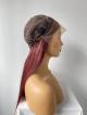 New In 8'-22' Wine Red Color T Cap Construction Wig