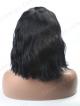 Wavy Short Hair with Full Blunt Hair Ends Hairstyle Human Hair Full Lace Wig