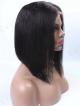 Black Angled Bob Cut 360 Lace Human Hair Wig/4" Lace Front Wig