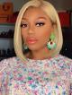 10"-16" Avaialble #613 Blonde Bob HD Lace Front 6" Parting Human Hair Wig