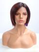 Silk Top Short Custom Color Bob Cut Full Lace Human Hair Wig