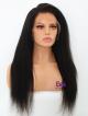 Kinky Straight Human Hair Wig with 6" Parting Glueless Lace Front Cap (Fake Scalp)