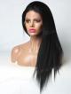 Long Kinky Straight 360 Lace Cap Human Hair Wig