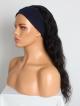 New Arrival 8"-22" Natural Black Body Wave Machine Made Headband Wig