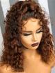 10"-24" CURLY 4" PARTING BLEACHED KNOTS GLUELESS LACE FRONT WIG