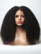 18" NATURAL COILY PETITE SIZE FULL LACE WIG WITH 4*4 SILK TOP 