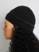 New Arrival 8"-22" Natural Black Curly Machine Made Headband Wig