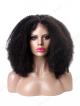 4B-4C Hair Natural 16"-26" Long Afro Kinky Curly Remy / Virgin Human Hair Full Lace Wig in 12-22 inches