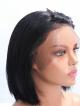 12" BOB SILKY STRAIGHT 4" LACE FRONT WIG WITH BANGS