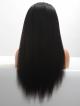 6" Deep Parting Korean Lace Front Human Hair Natual Kinky Straight Wig