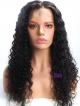 20" Natural Curly Indian Remy Hair Full Lace Wig