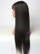 18" SILKY STRAIGHT 3" LACE FRONT PETITE SIZE WIG WITH BANGS