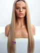 24" Custom Color Silky Straight Indian Remy Hair Lace Front Wig