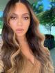 Custom Beyonce Inspired Balayage Hair Color 16" -24"  Human Hair Wig